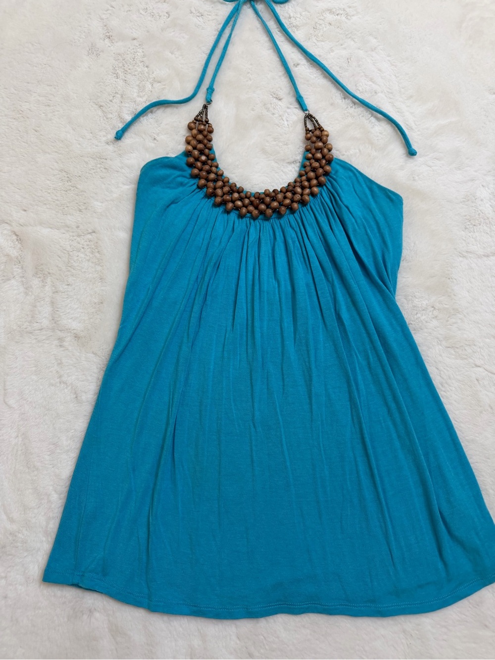 Byer California Turquoise Halter Tank Top